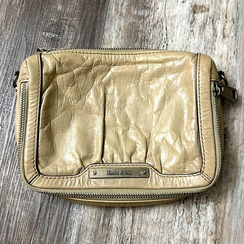 BIMBA Y Lola, formerly called Bimba & Lola genuine leather clutch